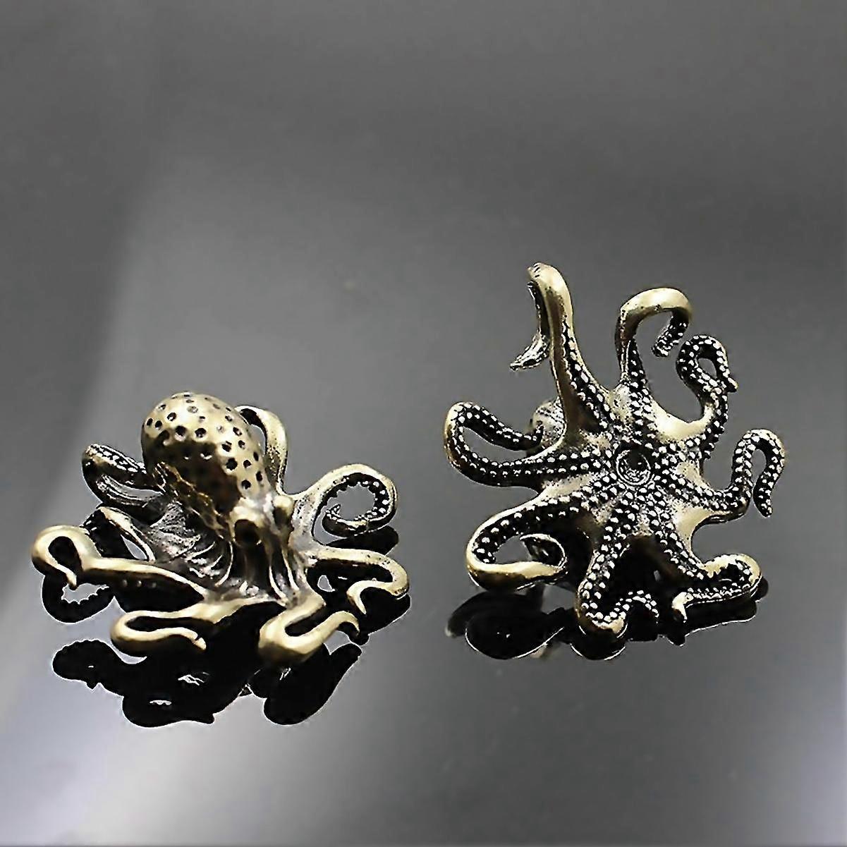 For Copper Octopus Home Decor Antique Table Tea Pets Craft