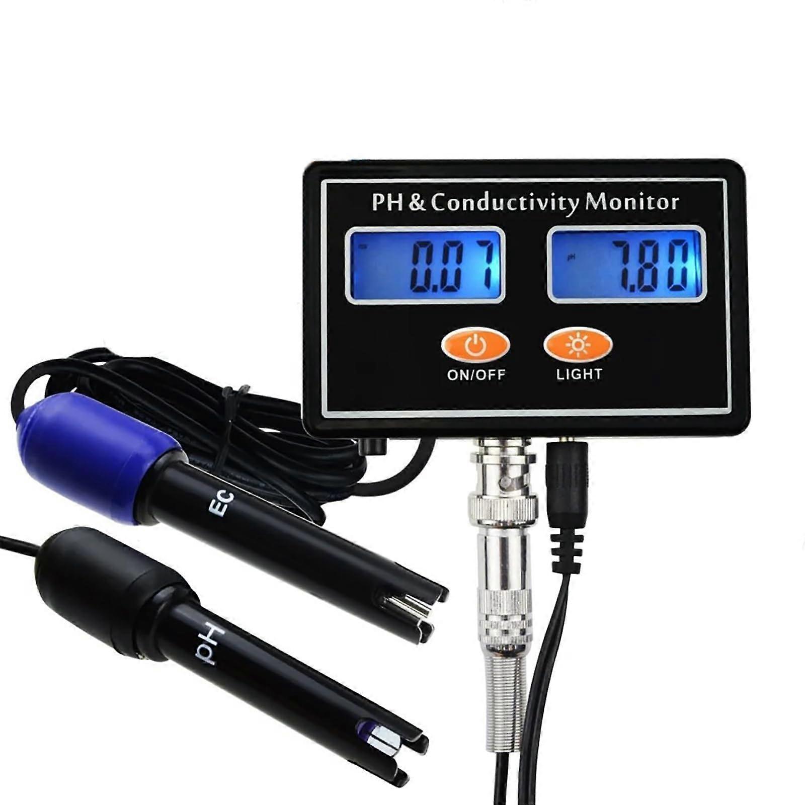 PH/EC Water Quality Tester Conductivity Meter pH 0.0014.00 EC 0.0019.99 ms/cm For Aquariums Hydroponics Agriculture Spas