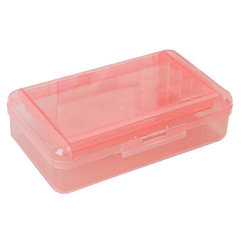 1Pack Double Layer Large Capacity Pencil Box,Plastic Translucent