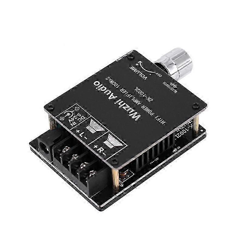 100Wx2 Digital Audio Power Amplifier Board with Mini Bluetooth 5.0, DC 5-24V Stereo and Wireless Audio Receiver