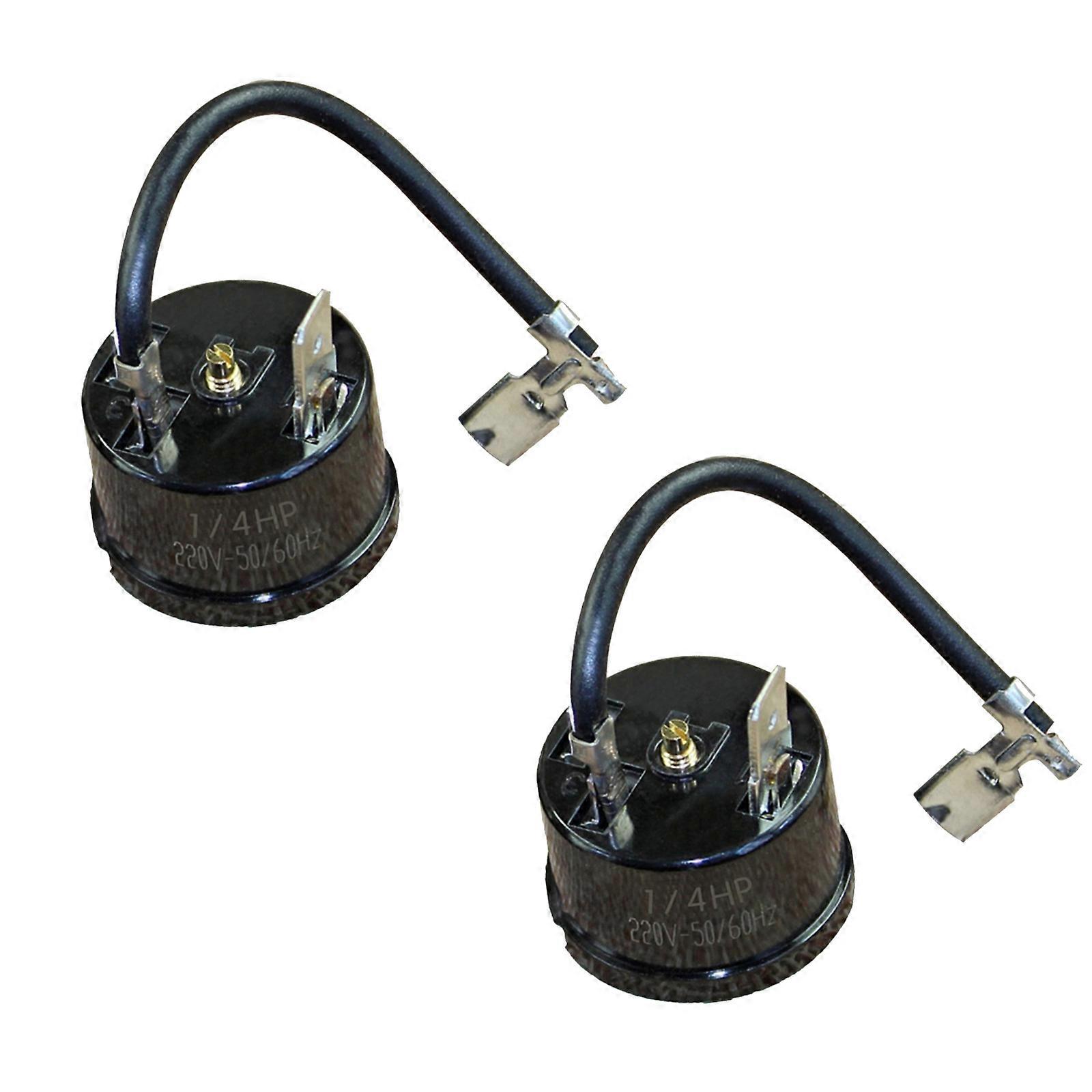 2 Adet 1/2HP/1/3HP/1/4HP/1/5HP/1/6HP Buzdolabı Dondurucu Kompresör Aşırı Isınma Aşırı Yük Koruyucu Hat Koruyucu Çok Renkli