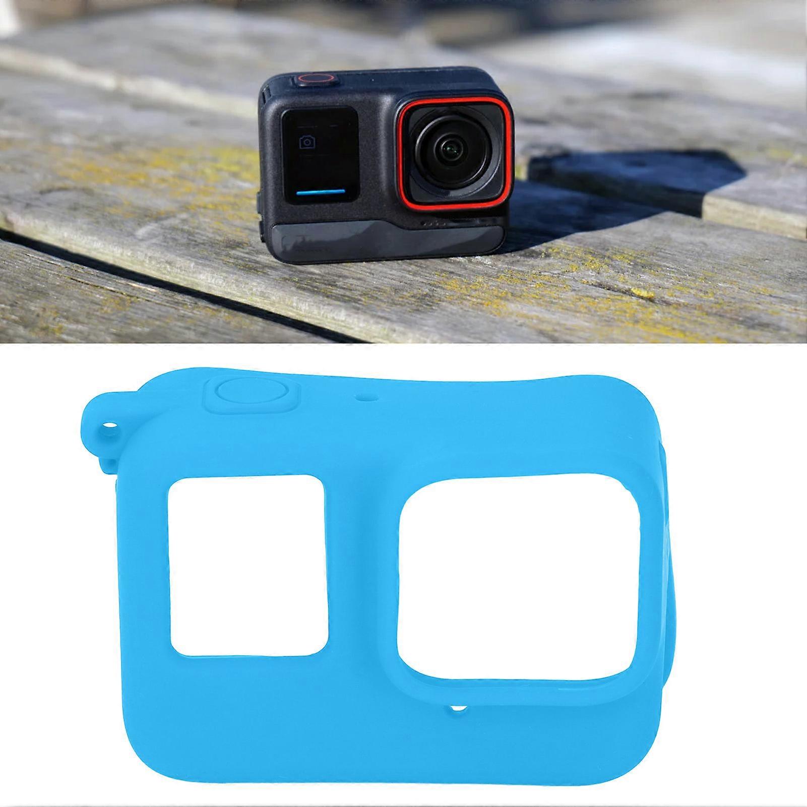 Silicone Case Lens Cap for Ace Pro Action Camera Blue Durable