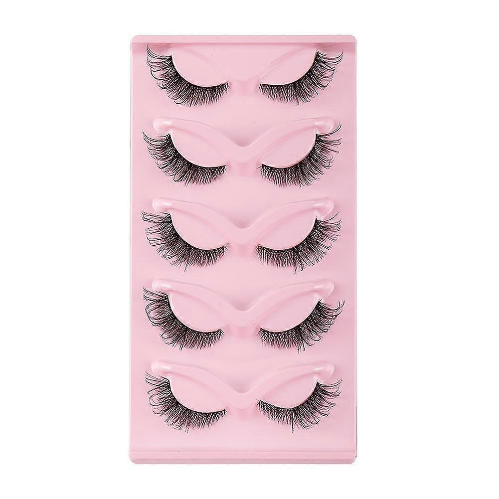 3D False Eyelashes, Natural & Fluffy - Handmade Small Clusters for Reusable Beauty