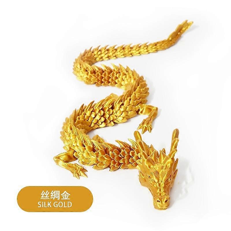 3D Printed Chinese Dragon Figurines Toys 30/60cm Full Body Joints That Can Touch Dragon Model Ornaments