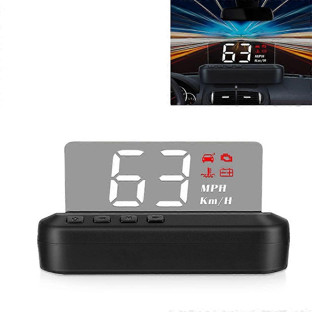 Head Up Display HUD Windshield Projector For Cars And Trucks, Overspeed Alarm, Direction Distance