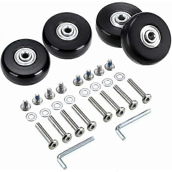 Replacement wheels for suitcases, 4 sets of accessories, suitable for different sizes