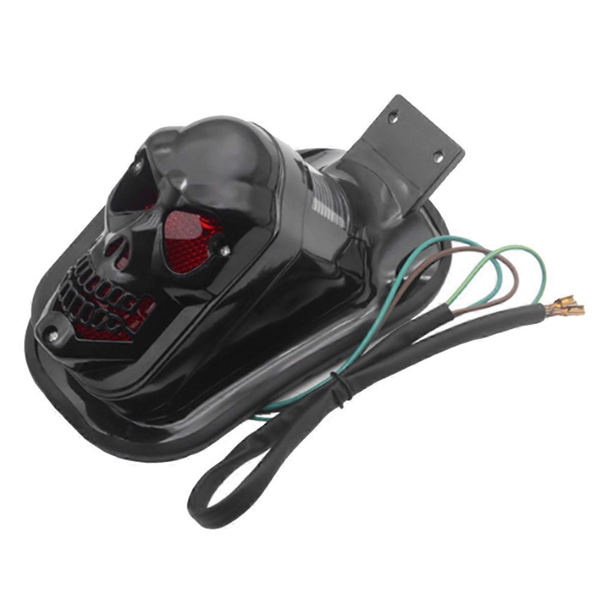 Motorcycle Skull Rear Light Turn Signal Brake Lamp License Plate Lamp Rear Tail Light Motorcycle Accessories