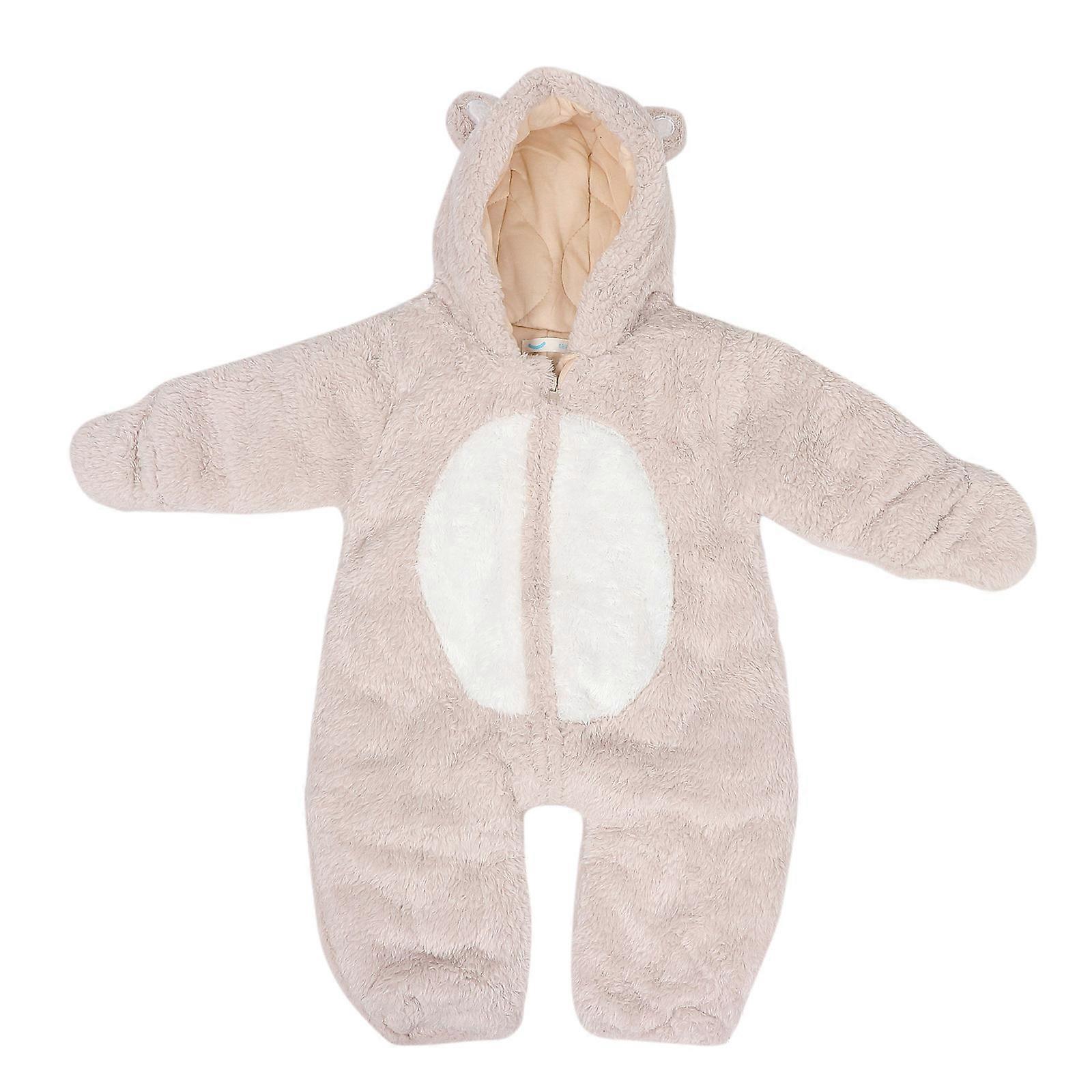 Design Thickened Rompers For Long Sleeve Winter Warm Jumpsuit Cute Durable For Playing And Sleeping