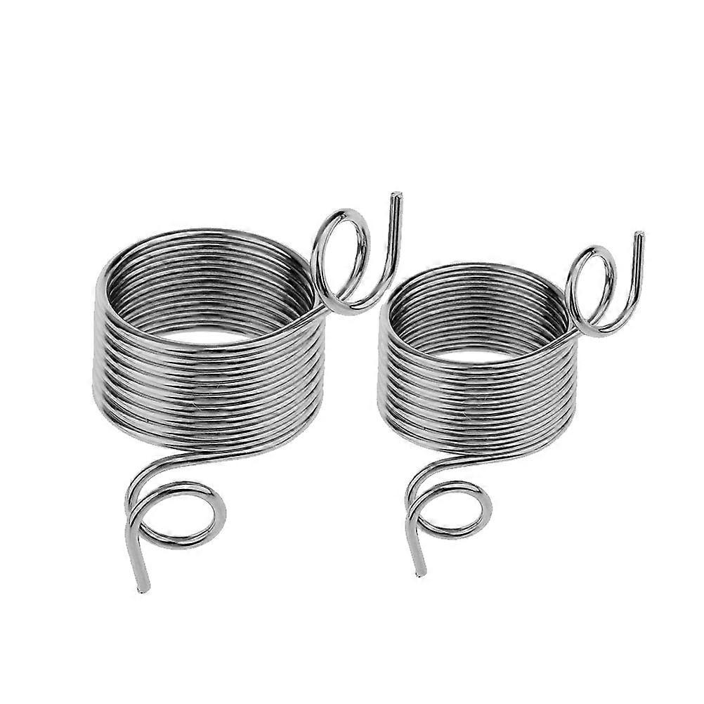 2 Pcs Metal Yarn Threader Finger Ring Wool Thimble for Knitting and Sewing Accessories Wool Weaving Tool (Large and Small Style)