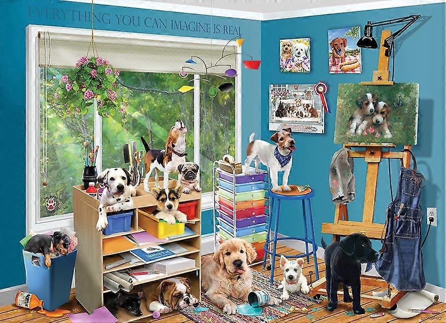 Cobble Hill Studio Pups Jigsaw Puzzle (1000 Pieces)