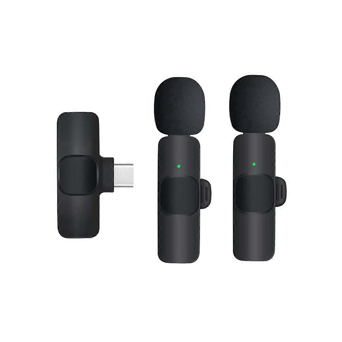 Wireless Lavalier Microphone,for Video Recording,Live Stream,,Vlog,Presentation Noise Canceling Mic