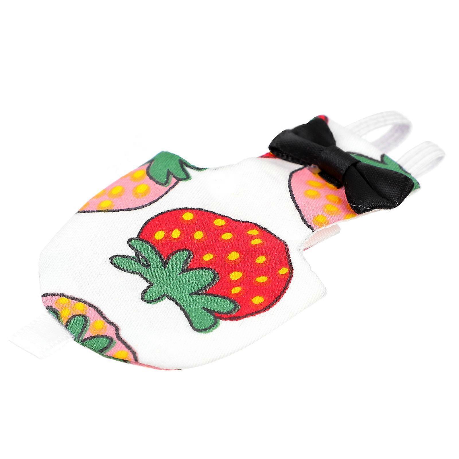 Strawberry Design Parrot Diaper for Pet with Red Bird Clothes