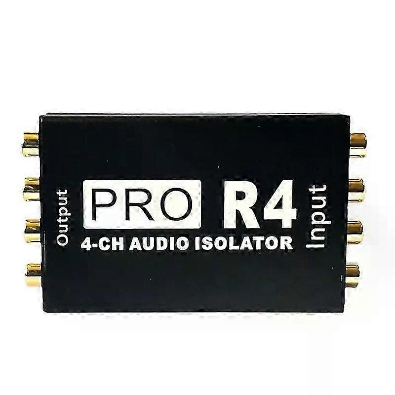 RCA Audio Isolator 4CH Audio Noise Reducer Stromschalldämpfer Erdschleife Audio Isolator Fit für Car Audio Modifikation Einfach zu bedienen