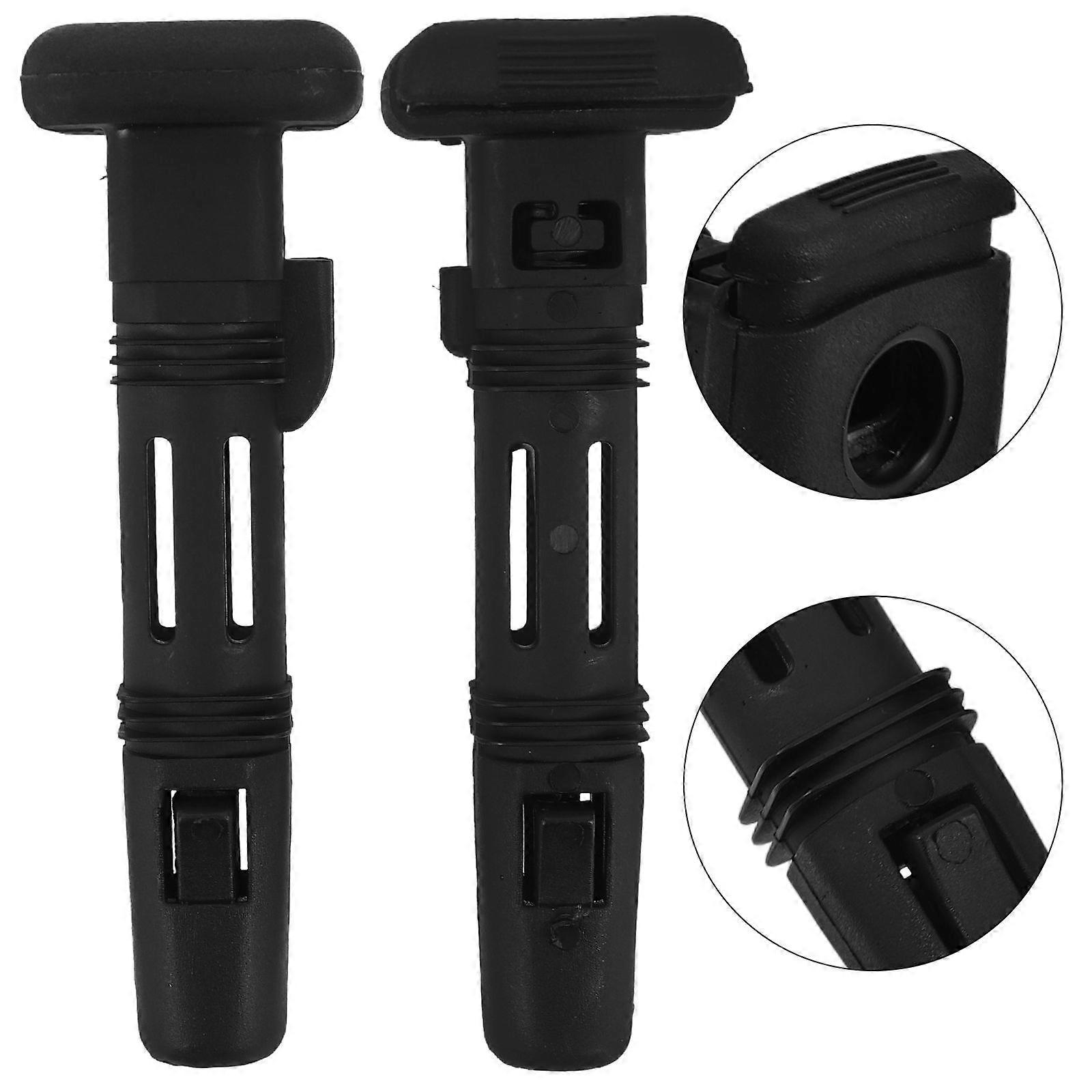 2pcs Adjustable Lockings Car Seat Headrests Guide Inserts Plastic ...