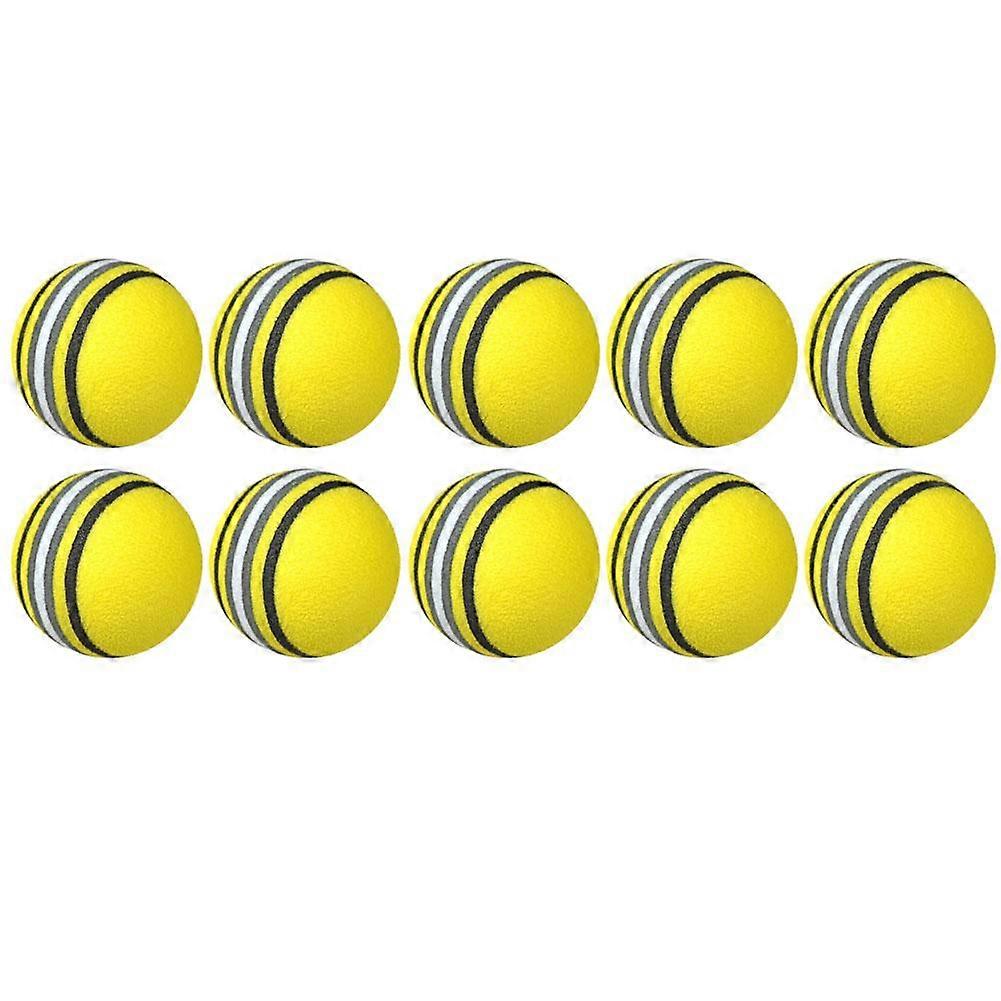 10x Golf Training Foam Balls Rainbow Sponge Practice Balls for Indoor Practice