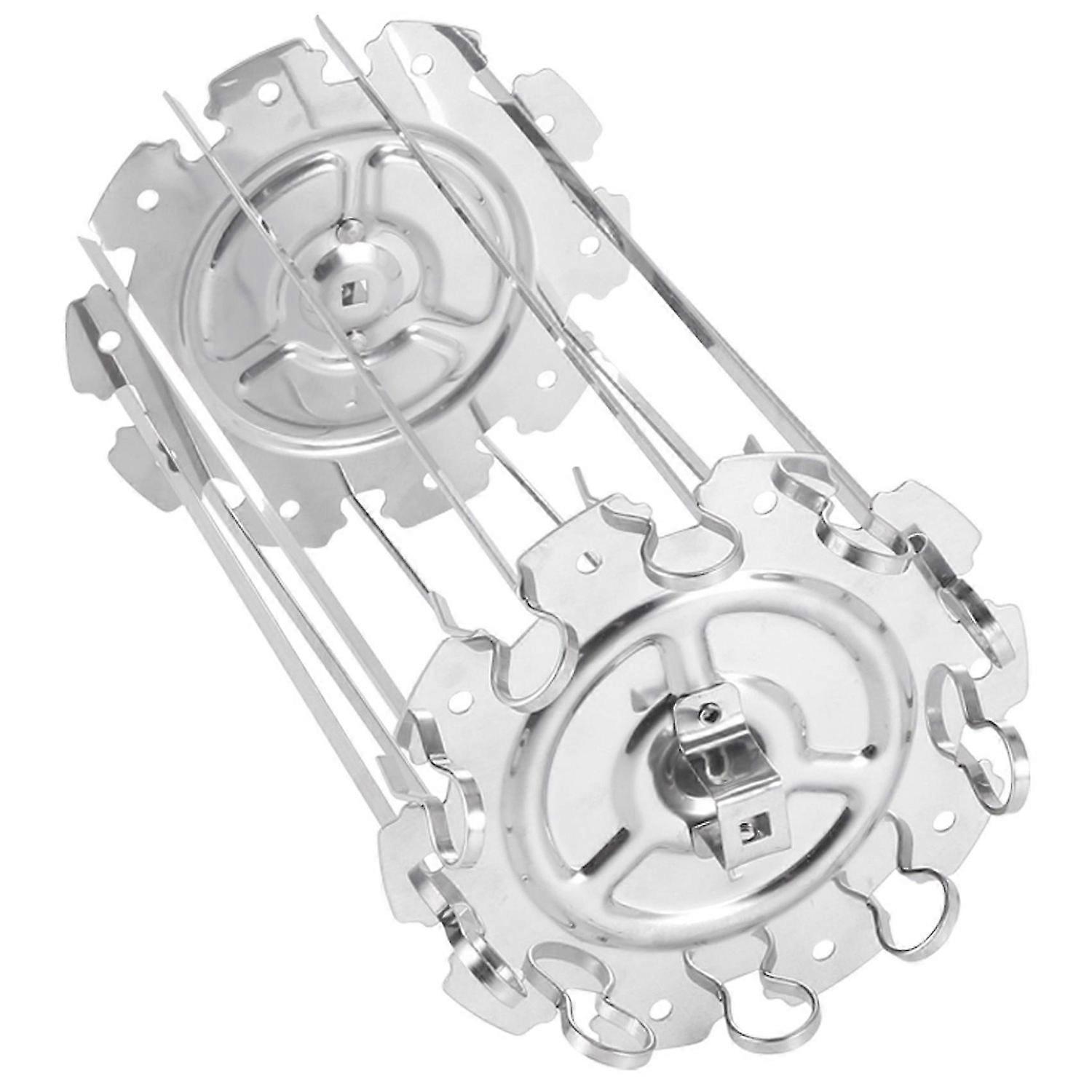 10 Fork BBQ Roaster Skewers Needle Cage Without Middle Rotating Rod