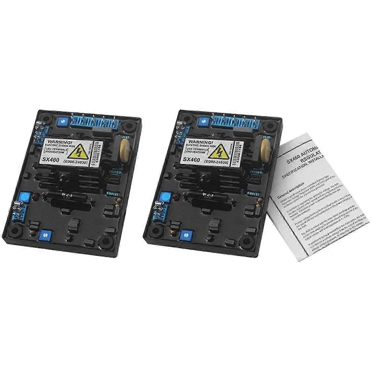 2pcs SX460 for Generator AVR Automatic Voltage Regulator Alternator Part Power Stabilizer