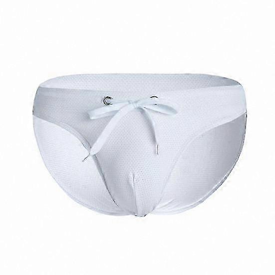Low-Rise Drawstring Swim Briefs for Men with Adjustable Waist and Comfortable Fit Swimsuit