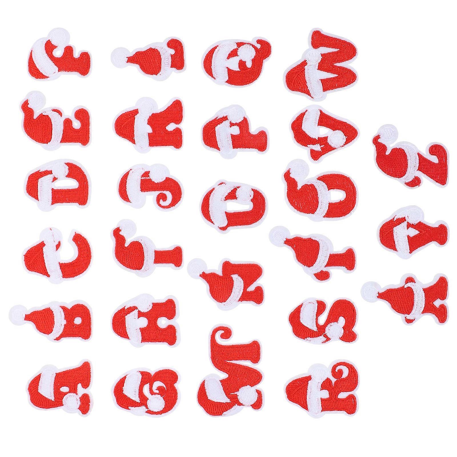 kirjontakirjainmerkit joulun ompelumerkit koristeluun 26kpl