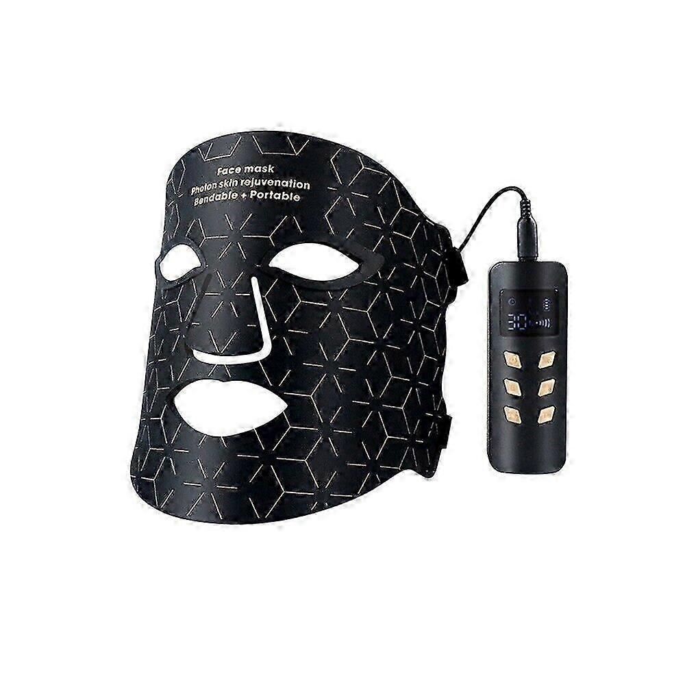 Silicone LED Face & Neck Mask | 480 LEDs | Anti-Wrinkle | 4 Light Modes | Collagen Boosting | Rechargeable