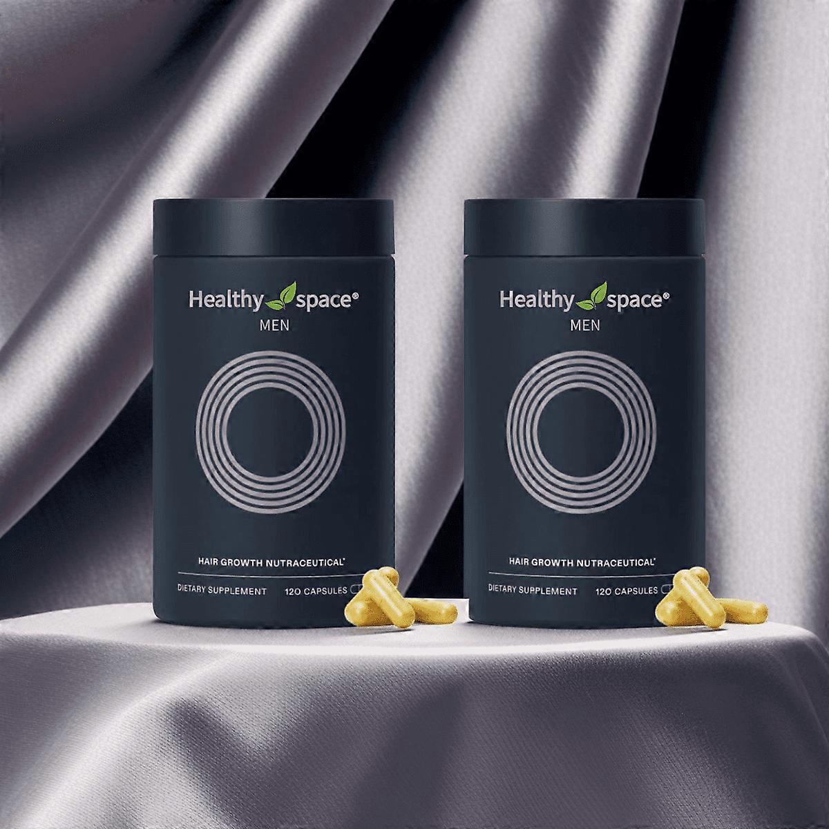 【HIGH SELLING】2 BOTTLES Men's Hair Growth Supplements, Clinically Tested For Visibly Thicker Hair And Scalp Coverage, Dermatologist Recommended
