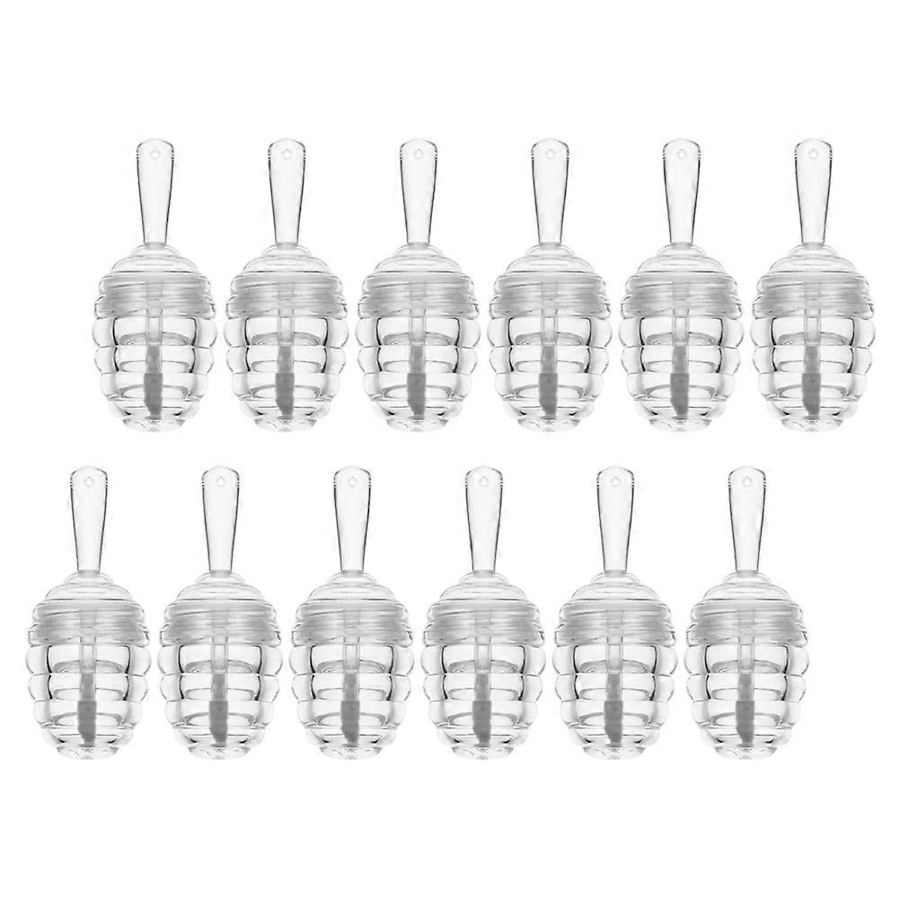 Lip Honey Empty Tube Beehive Shape Women Cosmetic Container Transparent 7X3X3Cm Washable 12Set
