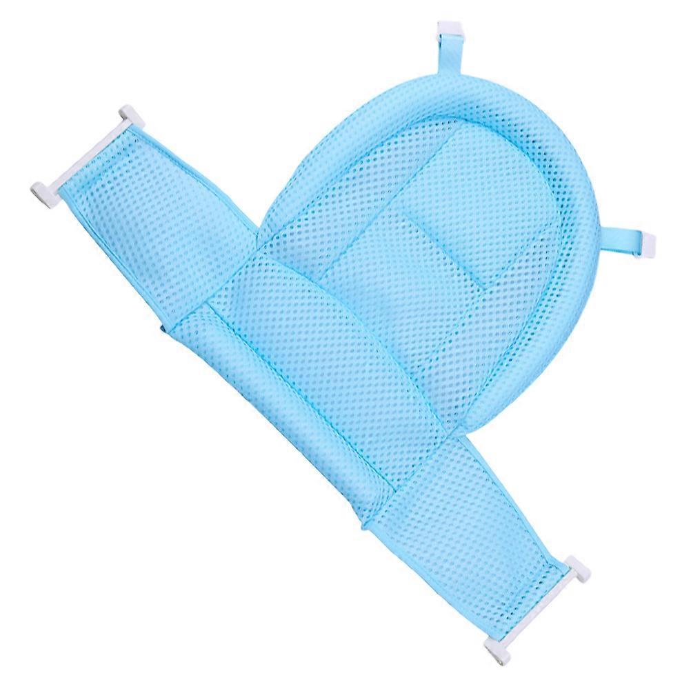 Baby Bath Net Bath Suspended Net for Baby with 4Pcs Hooks Blue