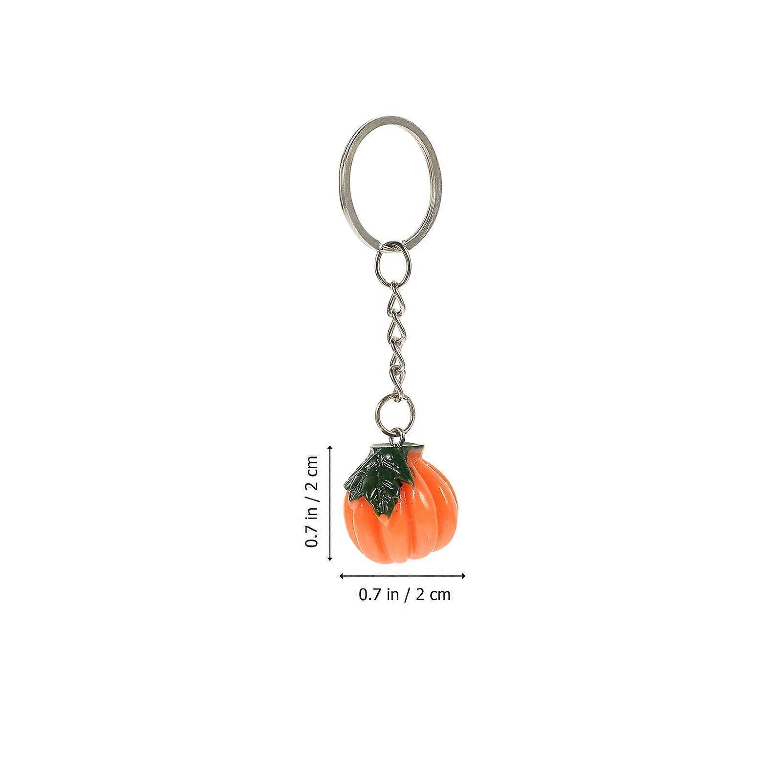 South Pumpkin Keychains for Decor 10Pcs Simulation Pumpkin Keychains Hanging Ornament