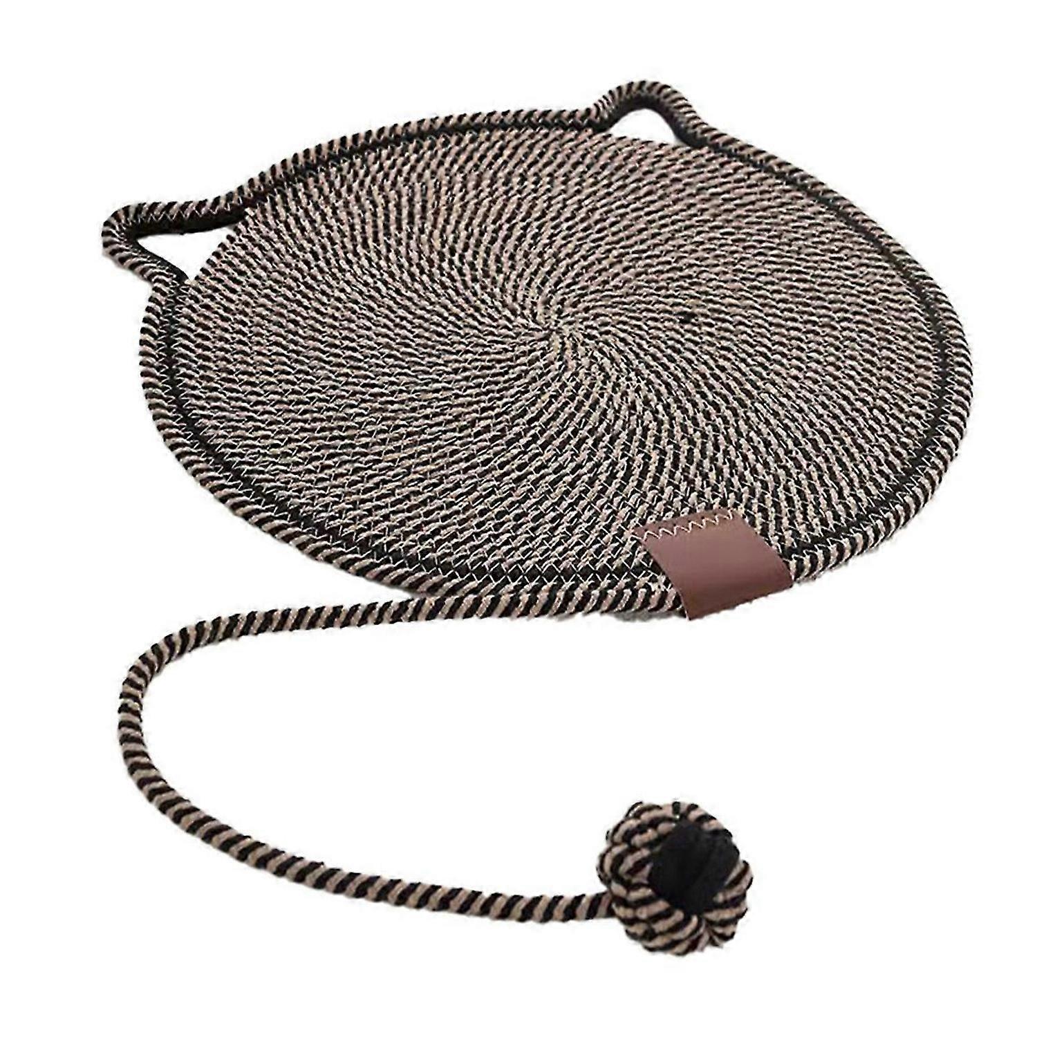 Cotton Rope Cat Scratcher Board Cat Scratching Post Mat Bed Mat,B