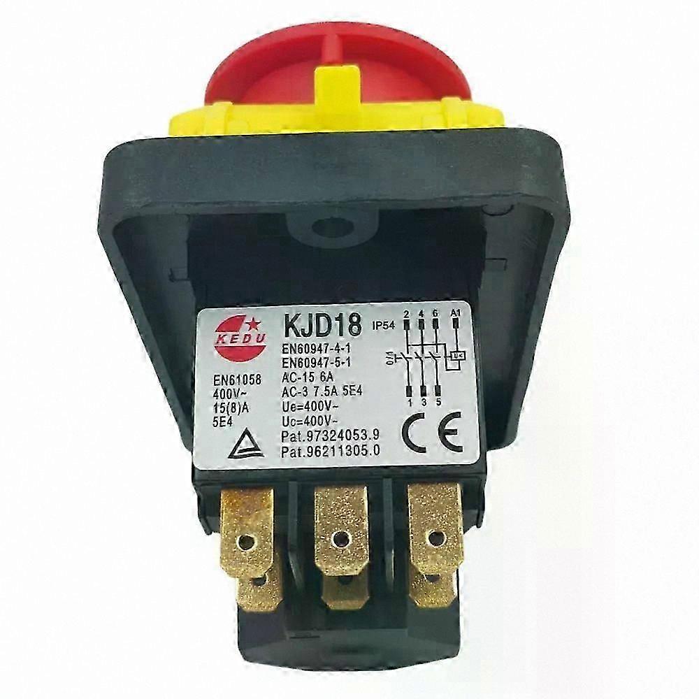 7-Pin 400V/50Hz On/Off Electromagnetic Power Switch for Vessel Boat and Grinding Equipment KJD18 Model 5E4