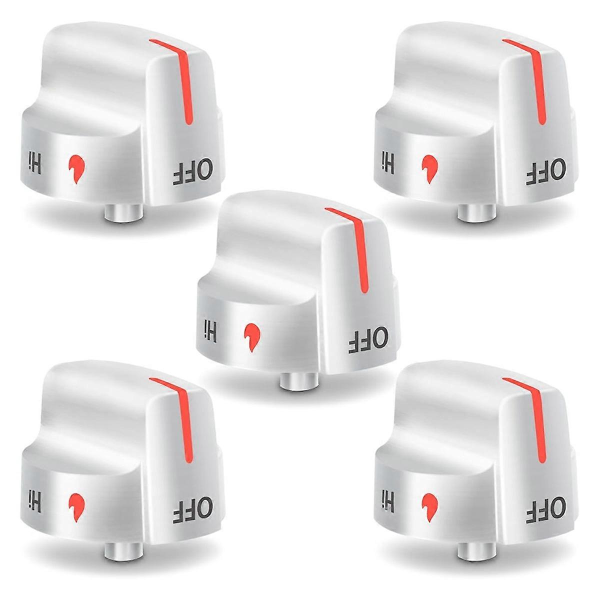5 Pcs 5304509064 Knobs Replacement for -Gas Stove Knobs, 5304509929 Replace -Gas Range Stove Knobs