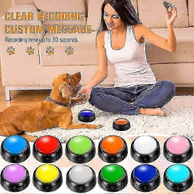 Pet Toy voice Command Buttons And Playback Talking Buttons For Cats Dog!ZZ28