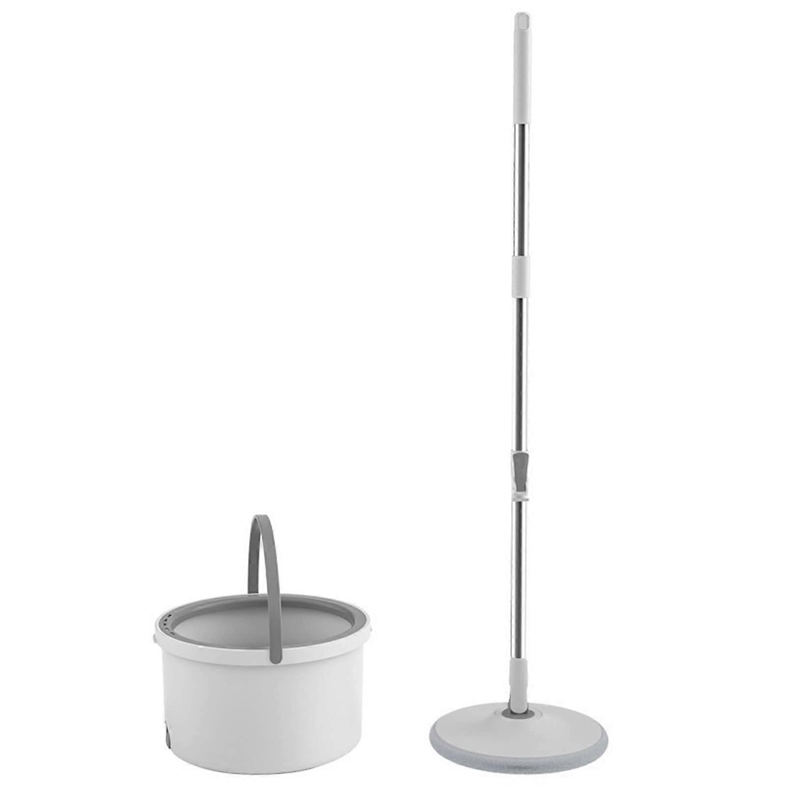 Mop Round Spin Mop With Bucket Sewage Separation Basket Microfiber Flat Mop Head Rotating Water Absorbent Beauty Vision