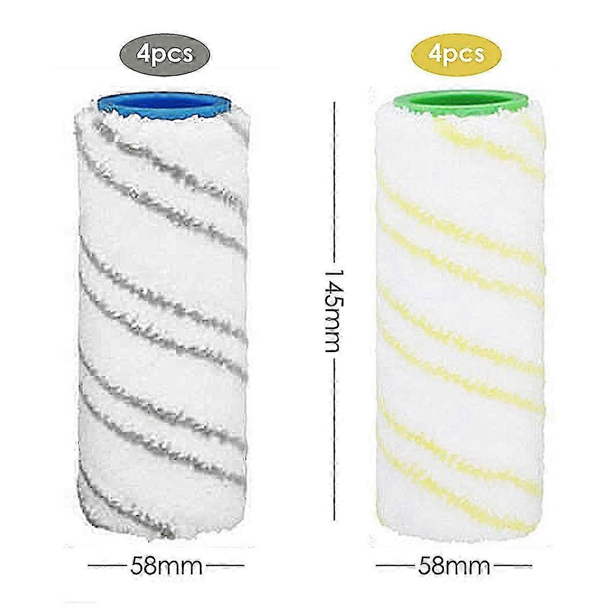 8Pcs Roller for Karcher Fc7 FC5 FC3D FC3, Roller for Karcher, Replacement Rollers, 2.055-006.0 and 2