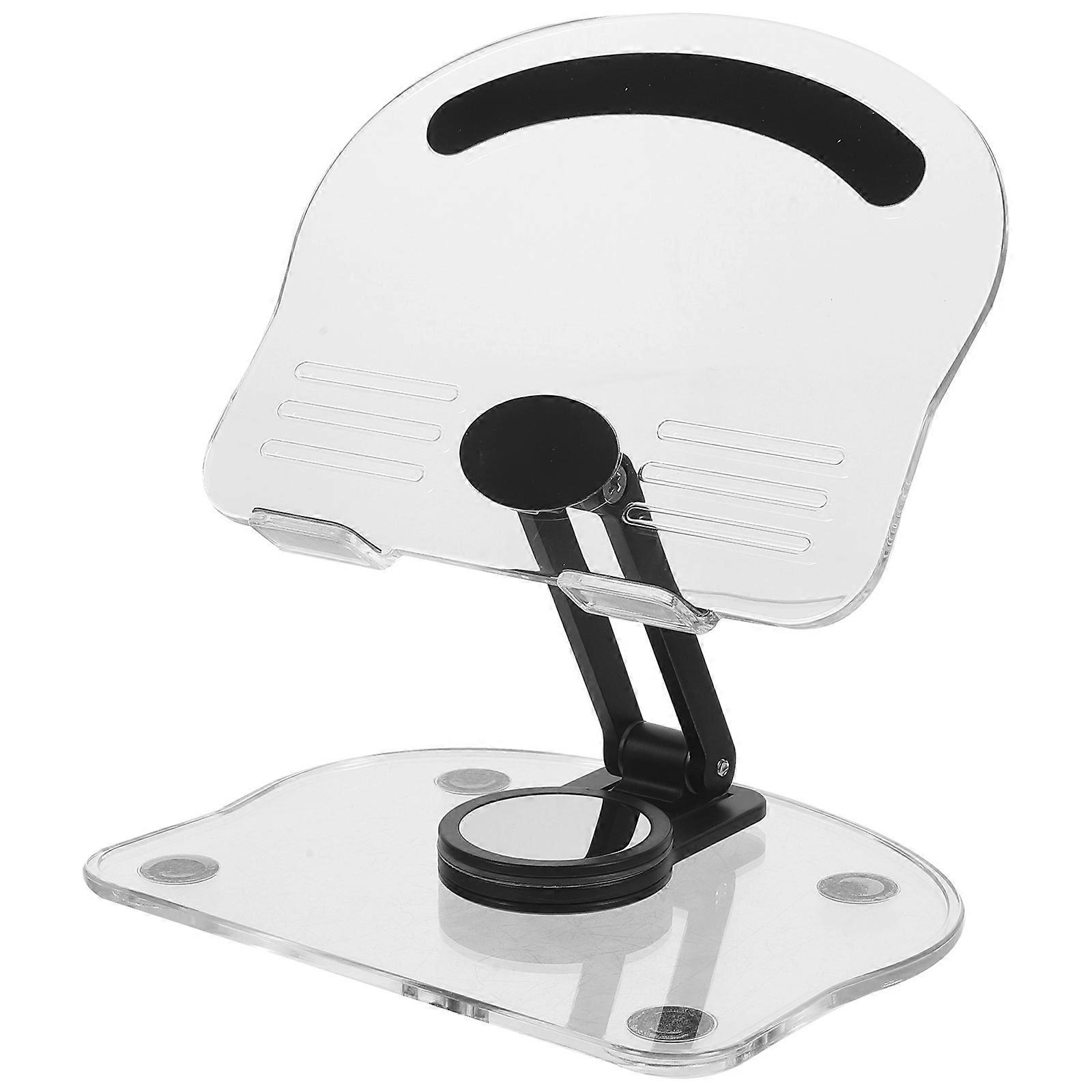 Tablet Holder Acrylic Black Adjustable for 3Pcs