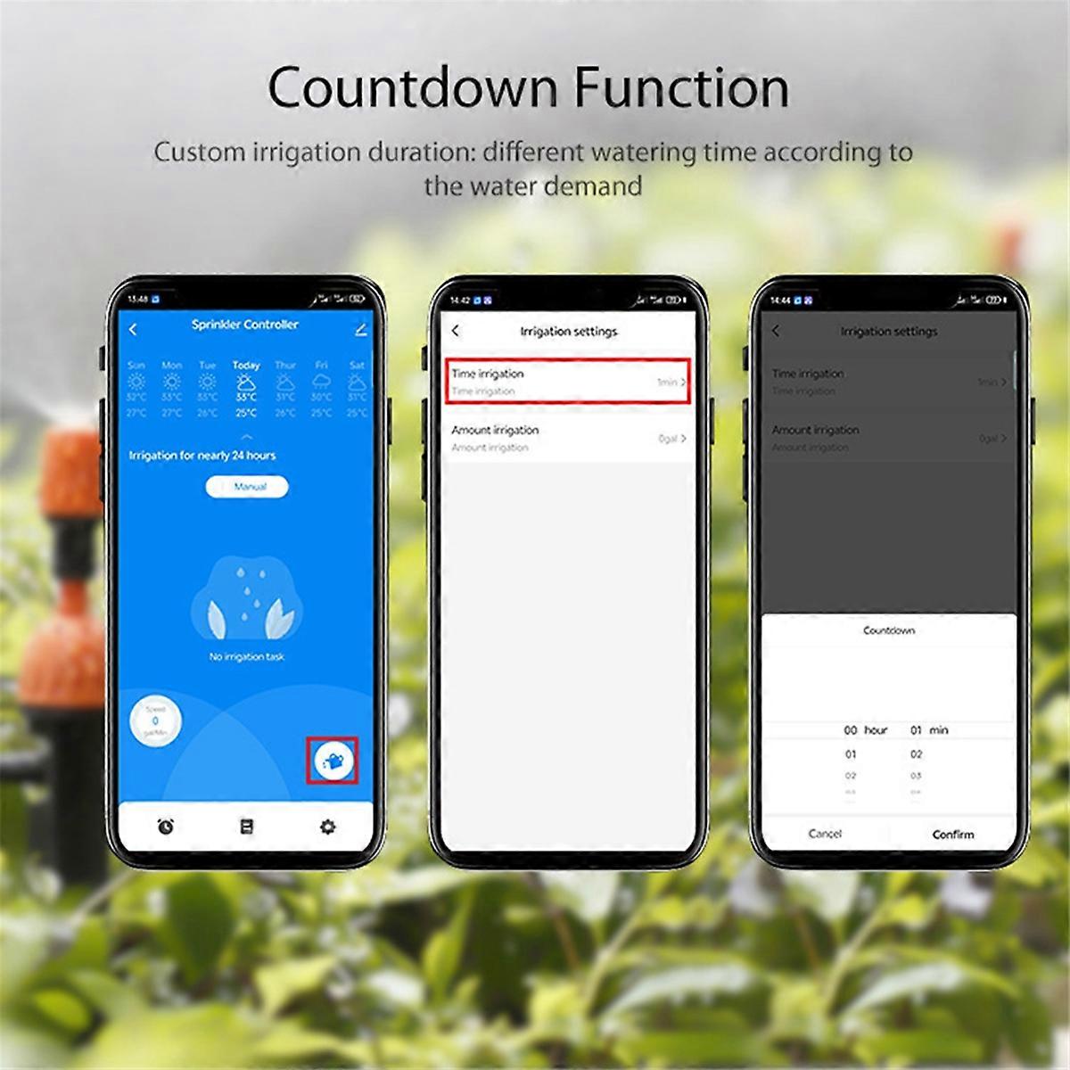 ZigBee Waterer خربش الذكية أحادية الاتجاه حديقة سقي مؤقت A