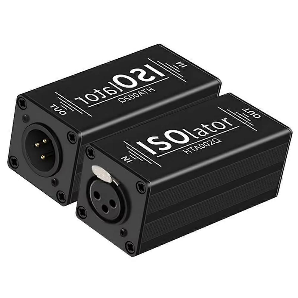 Audio Isolator XLR Noise Filter For Ground Loop Elimination, Common Ground, Eliminator Compatible, For Audio Systems