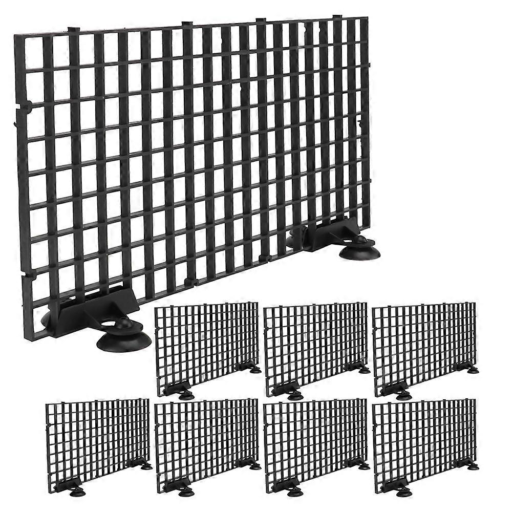 Aquarium Separator Board For Fish Tank Divider 4 Sets Durable ABS Materials 29.60X14.80X0.50CM Easy Installation Suitable For Pet Owners