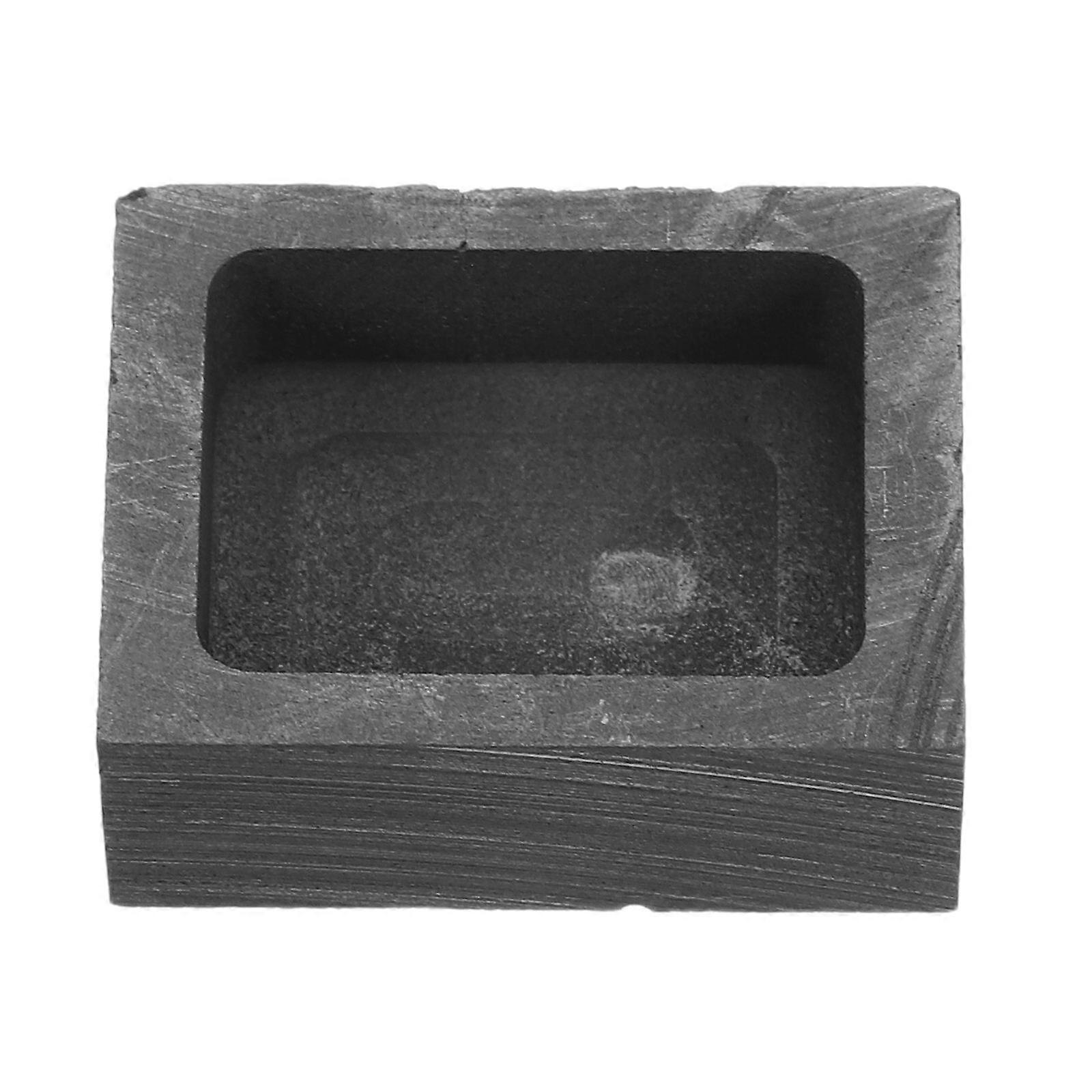 Metal Casting Mold for Jewelry Making 2Pcs Graphite Ingot Mold Square Design