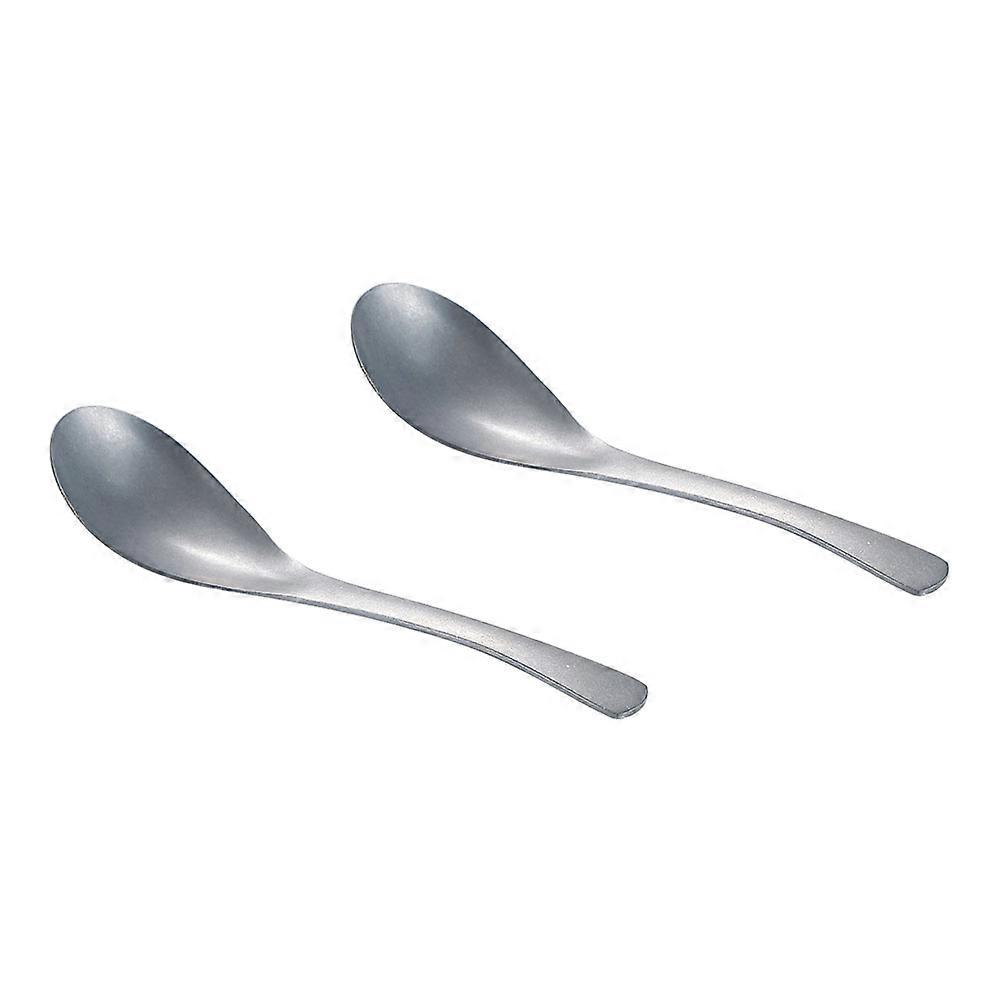 Dessert Stainless Steel Spoons for Dining Table 6Pcs Silver