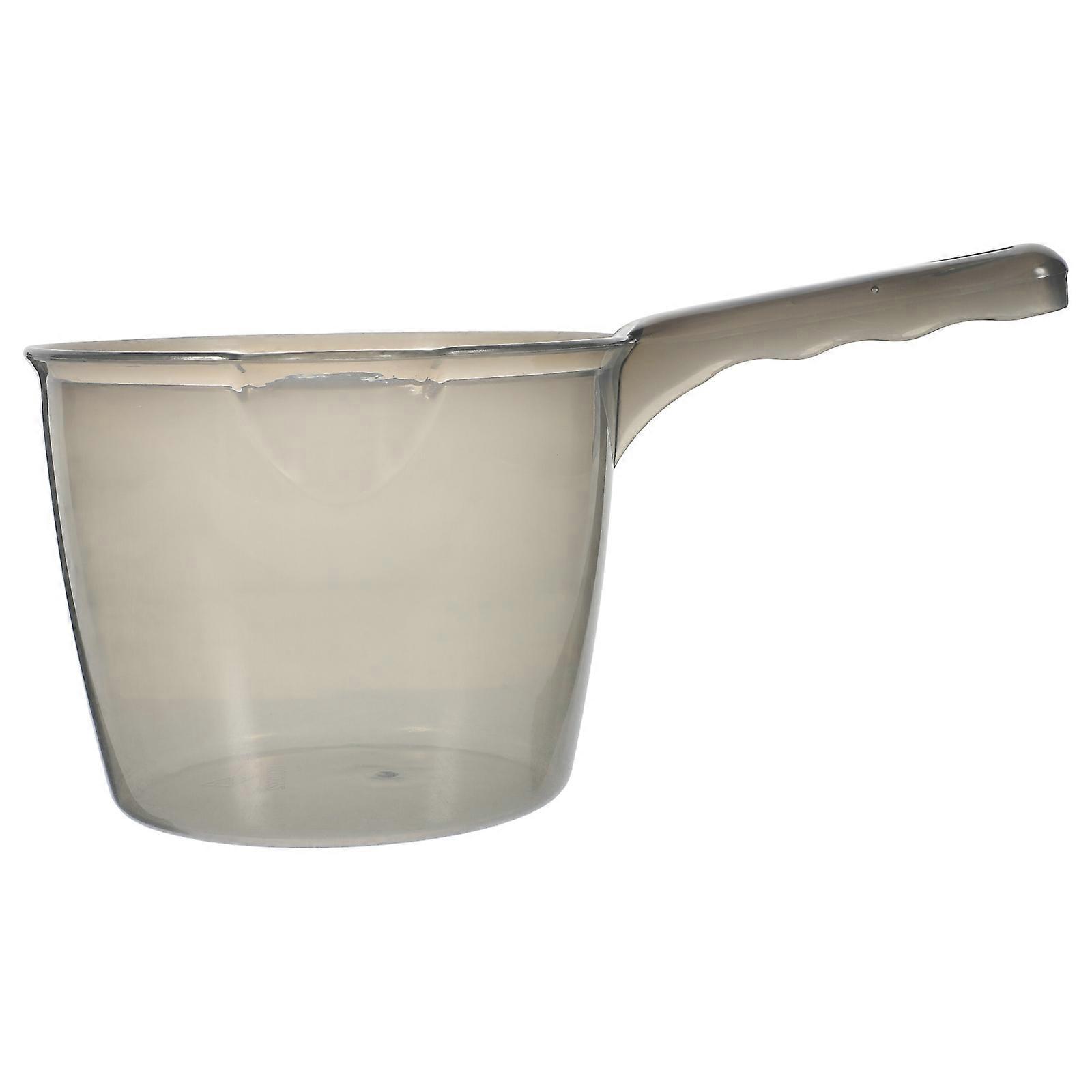 Water Ladle Kitchen Ladle for Bathing Use 2Pcs Grey PP Material Scoop
