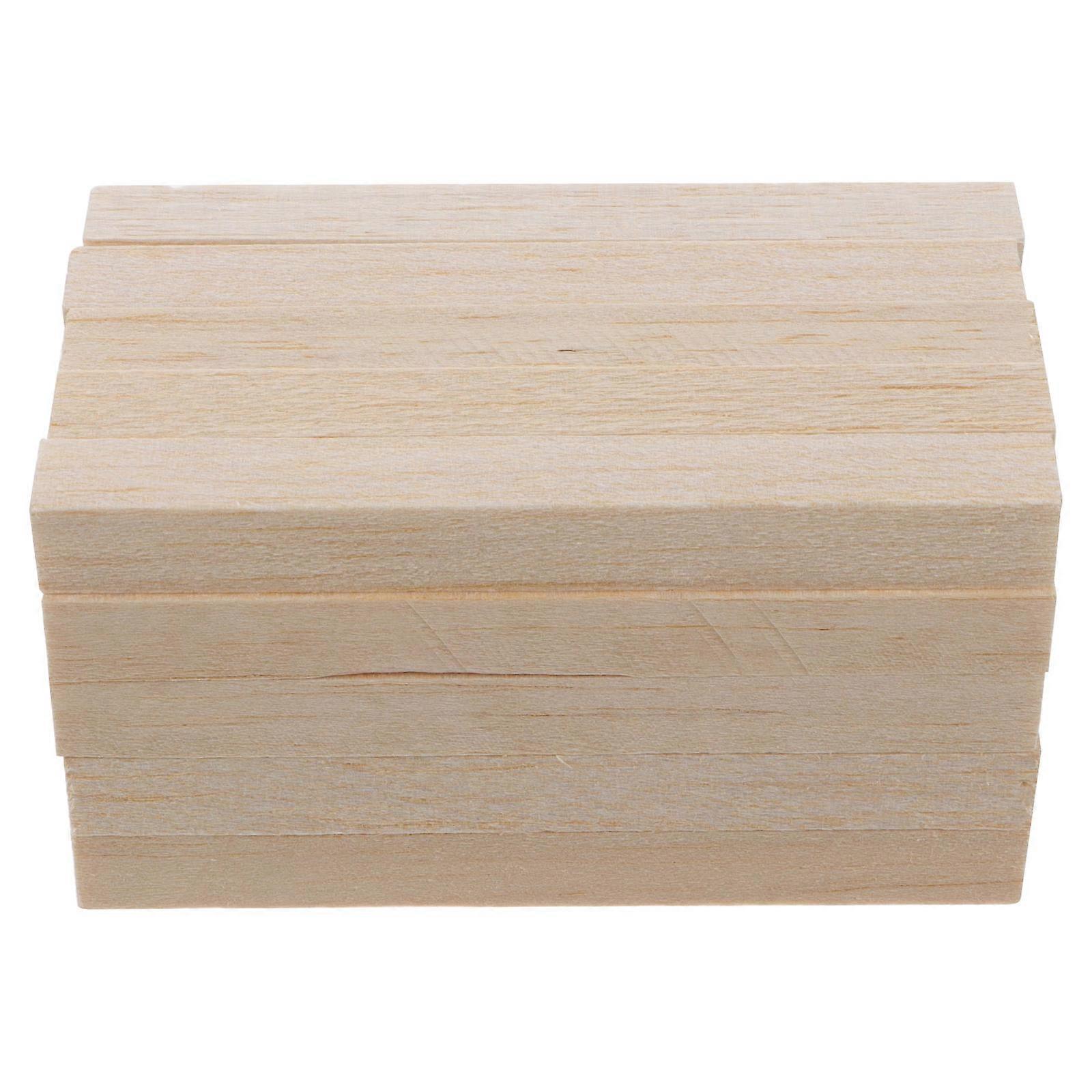 Wooden Craft Accessory for Handicraft DIY Use 50Pcs Square Sticks