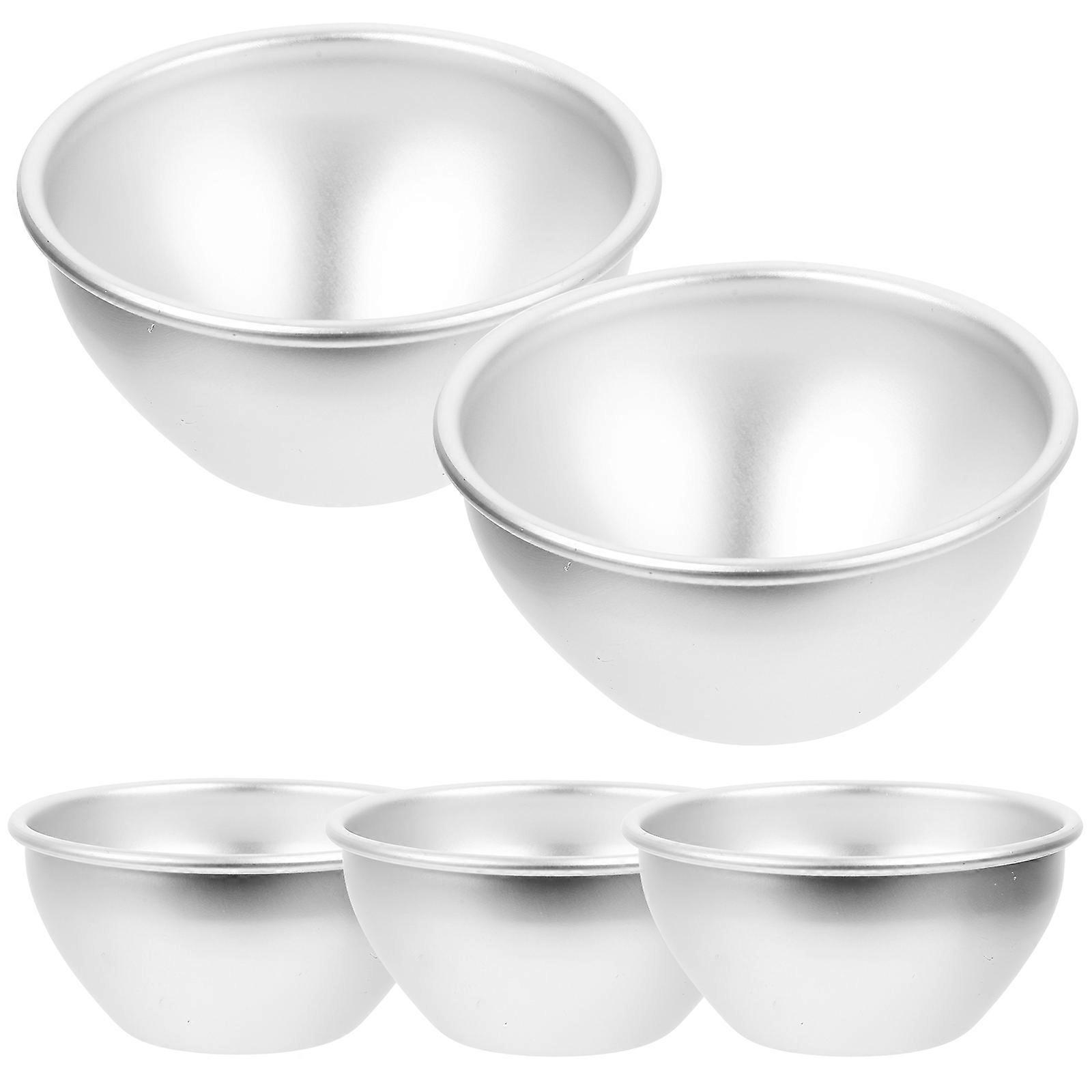 15Pcs Mini Muffin Baking Mold Nonstick Round Cake Mold For Beginners Silver