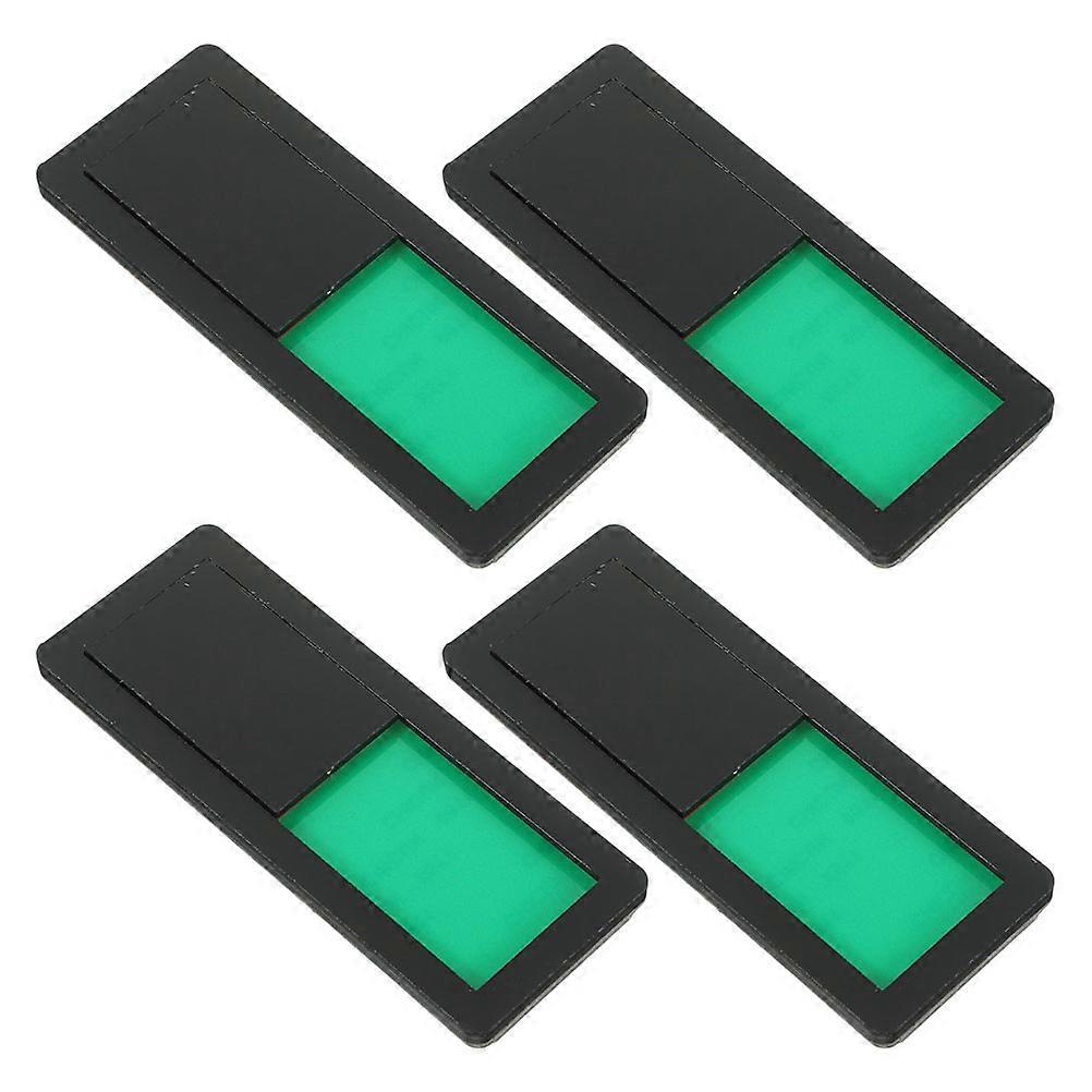 Acrylic Office Door Indicator Sign 12 Pcs Ideal For Restroom Home And Dormitory Use Featuring Elegant Style