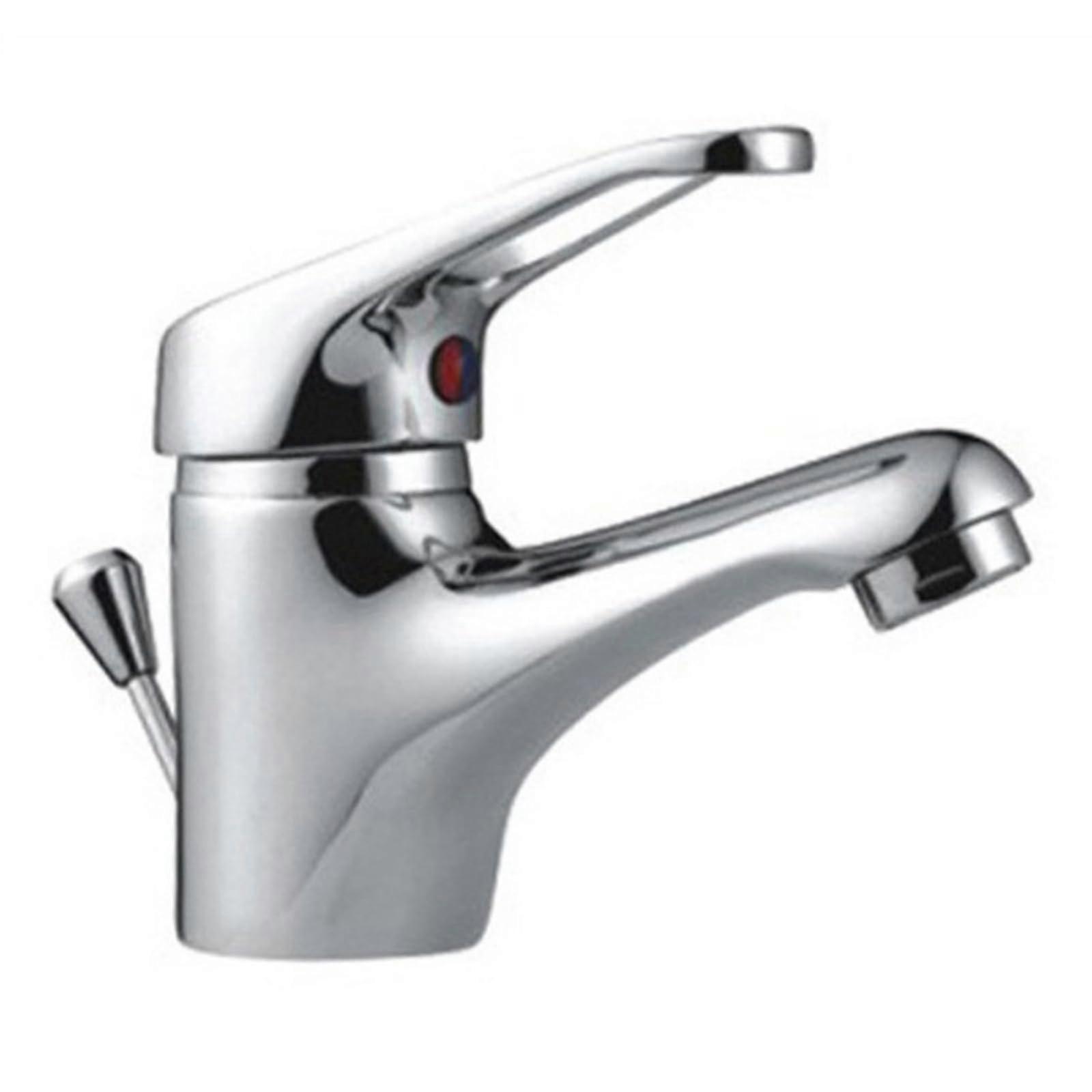 Bathroom Mixer Tap With PopUp Waste Single Lever Handle Bathroom Sink Tap
