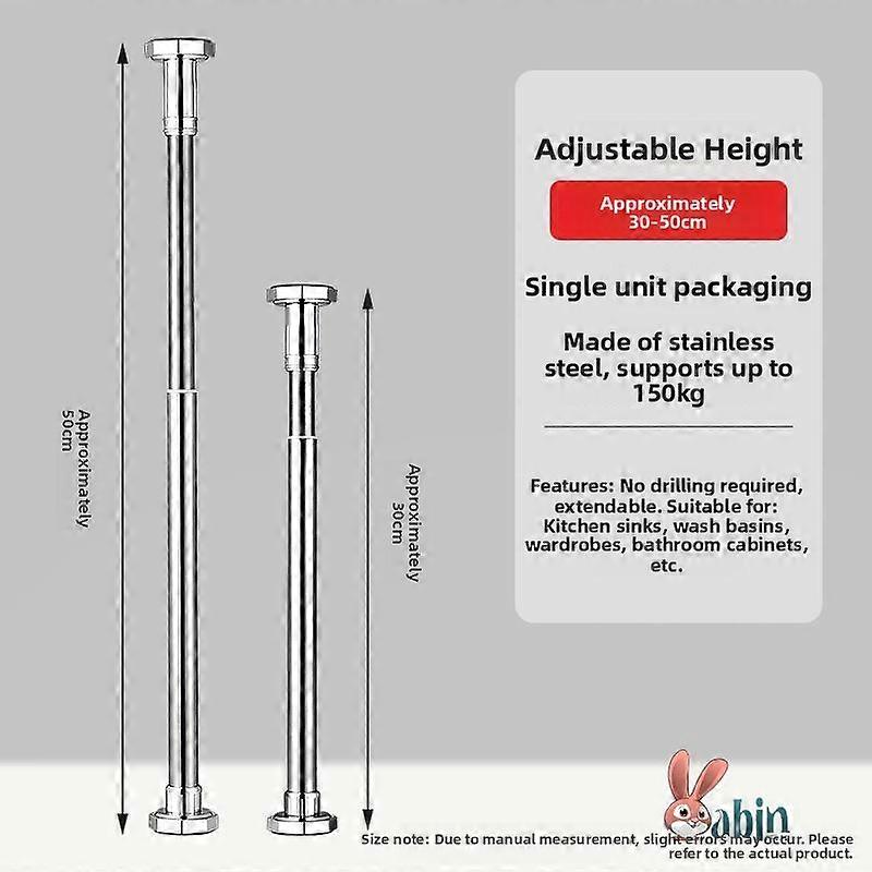 Stainl Steel Adjustable Exble Support Rod Desk elf Cabinet Stand Base Fixed Support Column Home Organization Tools