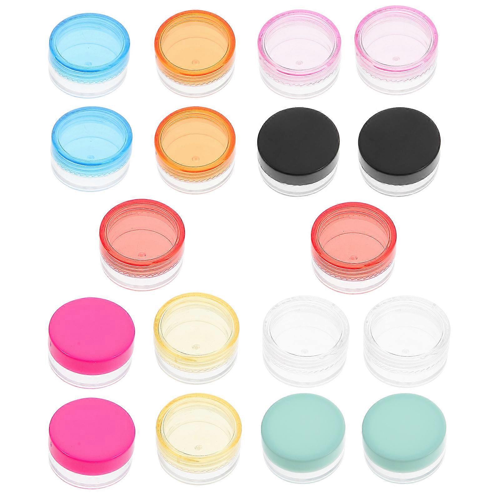 100Pcs Wide-Mouth Lotion Bottles Sample Cream Storage Containers for Outdoor Activities Travel Daily Use in Assorted Color Made of Pp