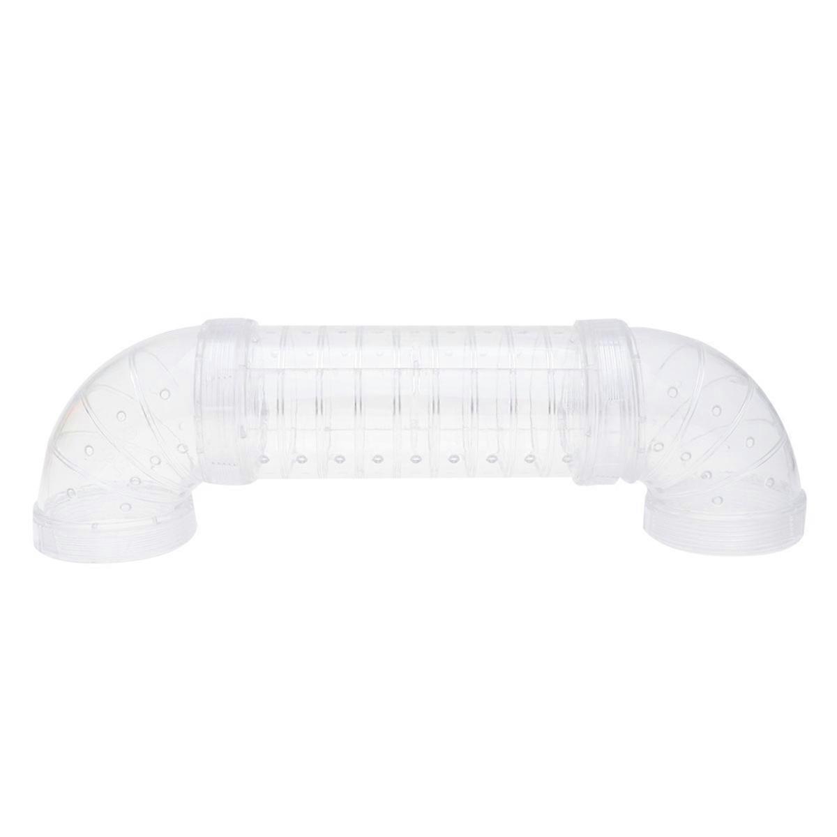 Pet Playground Tunnel Toy for Hamster Cage External DIY 2 Elbows 1 Straight 2Pcs