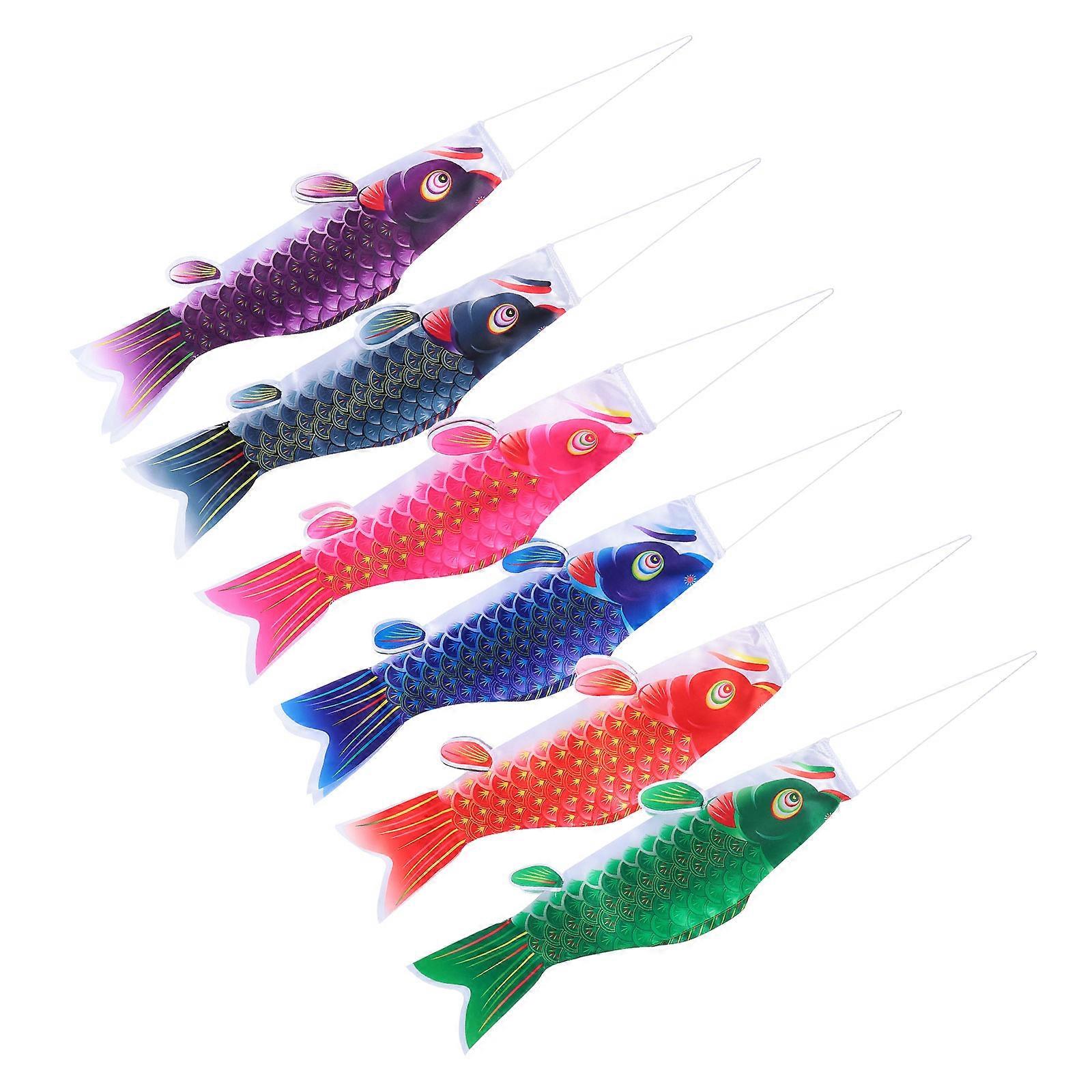 Assorted Color Carp Flag for Festival Hanging Decor 18Pcs