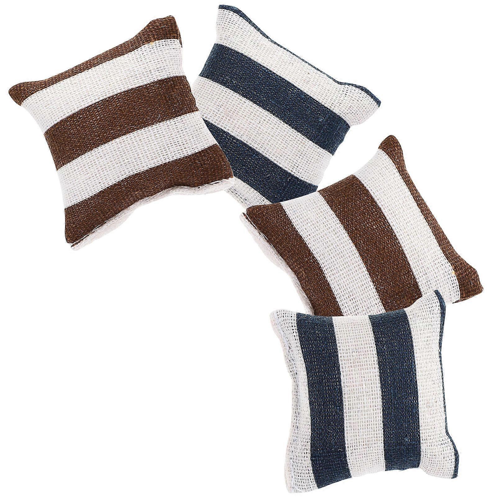 Mini Sofa Pillow for Decoration Doll House Assorted Color 8Pcs
